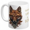 ماگ سرامیکی مدل Think Like A Fox کد 197