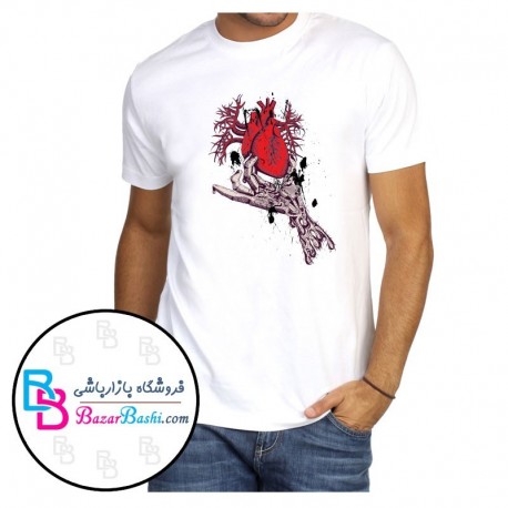 تیشرت طرح Blood Heart کد 150