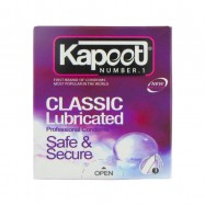 کاندوم تاخیری کلاسیک کاپوت مدل Classic Lubricated بسته 3 عددی