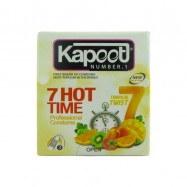 کاندوم تاخیری خاردار کاپوت مدل 7Hot Time بسته 3 عددی