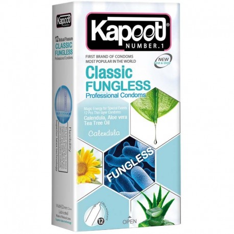 کاندوم کاپوت مدل Classic Fungless بسته 12 عددي