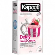 کاندوم تاخیری میوه ای کاپوت مدل Delay Fruty Cream بسته 12 عددی