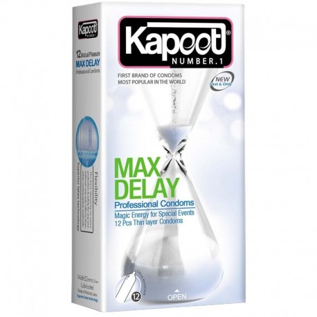 کاندوم تاخیری کاپوت مدل Max Delay بسته 12 عددی
