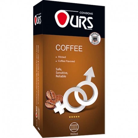کاندوم شیاردار اورز مدل Coffee Flavored بسته 12 عددی