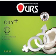 کاندوم ساده اورز مدل Oily Plus بسته 3 عددی