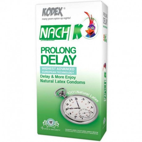 کاندوم تاخیری ناچ کدکس مدل Prolong Delay بسته 12 عددی