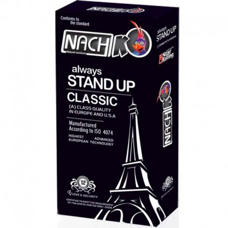کاندوم ناچ کدکس مدل NACH KODEX Stand Up Classic بسته 12 عددی