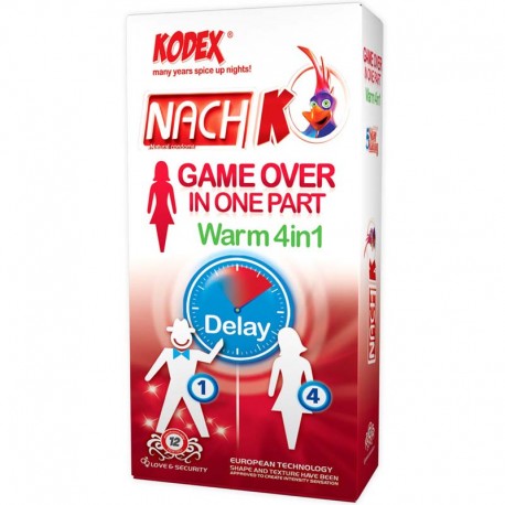 کاندوم تاخیری خاردار ناچ کدکس مدل NACH KODEX Game Over In One Part بسته 12 عددی