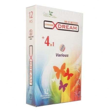 کاندوم تاخیری خاردار ایکس دریم XDREAM مدل Various بسته 12 عددی