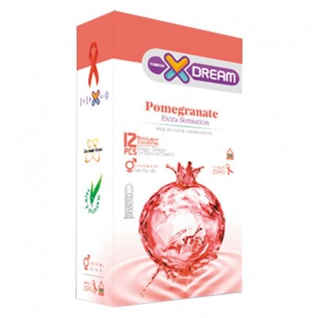 کاندوم ایکس دریم XDREAM مدل انار بسته 12 عددی