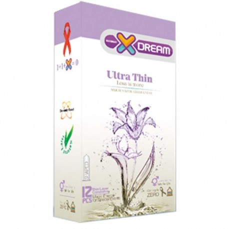 کاندوم ایکس دریم XDREAM مدل بسیار نازک Ultra Thin بسته 12 عددی