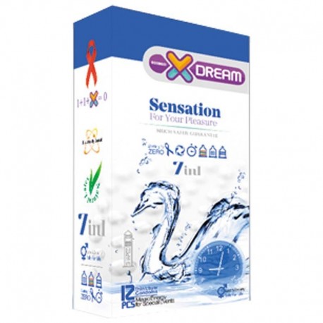 کاندوم تاخیری خاردار ایکس دریم XDREAM مدل Sensation بسته 12 عددی
