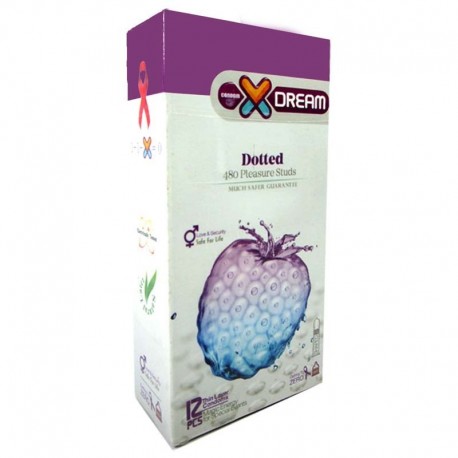 کاندوم خاردار ایکس دریم XDREAM مدل Dotted بسته 12 عددی
