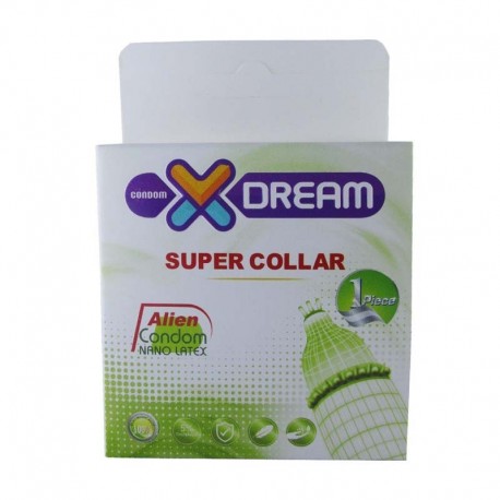 کاندوم خاردار ایکس دریم XDREAM مدل اره ماهی Super Collar بسته 1 عددی