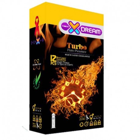کاندوم خاردار ایکس دریم XDREAM مدل Turbo بسته 12 عددی