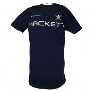 تی شرت آستین کوتاه کاترین طرح Hackett سرمه ای کد KA137