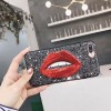 کاور محافظ لاکچری طرح لب مشکی مناسب برای گوشی موبایل آیفون 6/6s+/7/7+/8/8+/X
