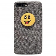 کاور محافظ پارچه ای smile مشکی مناسب برای گوشی موبایل آیفون 7/7+/8/8+/X