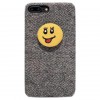 کاور محافظ پارچه ای smile مشکی مناسب برای گوشی موبایل آیفون 7/7+/8/8+/X