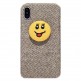 کاور محافظ پارچه ای smile قهوه ای مناسب برای گوشی موبایل آیفون 7/7+/8/8+/X