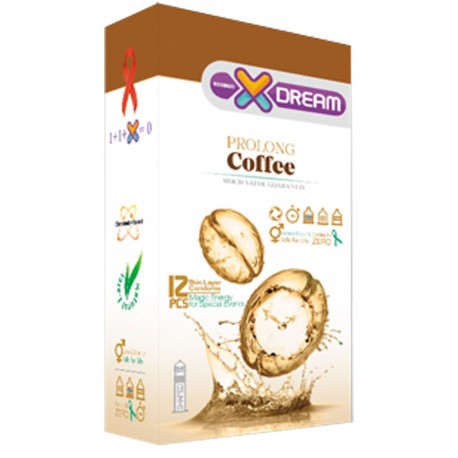 کاندوم تاخیری خاردار ایکس دریم XDREAM مدل Prolong Coffee بسته 12 عددی
