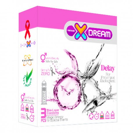 کاندوم تاخیری ایکس دریم XDREAM مدل Delay بسته 3 عددی