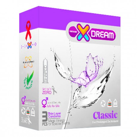 کاندوم ایکس دریم XDREAM مدل Classic بسته 3 عددی