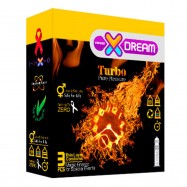 کاندوم خاردار ایکس دریم XDREAM مدل Turbo بسته 3 عددی