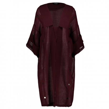 رویه میدی زنانه امکا Emka طرح Crimson-29771509 - زرشکی