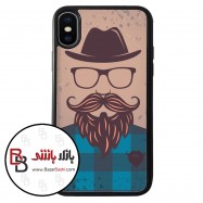 قاب موبایل طرح مرد سیبیلو کد 286